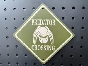 Predator Crossing Sign
