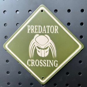 Predator Crossing Sign