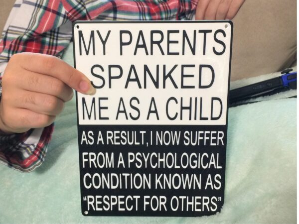 Spanked Sign
