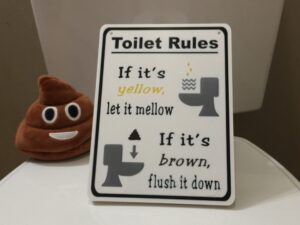 Toilet Rules Sign