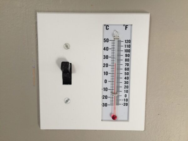 Thermometer Light Switch Cover for Standard Toggle