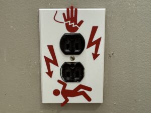 Don't Touch Outlet Cover
