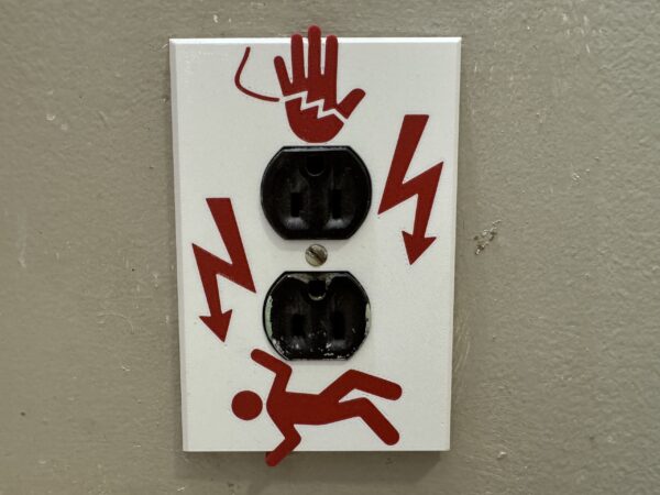 Don't Touch Outlet Cover