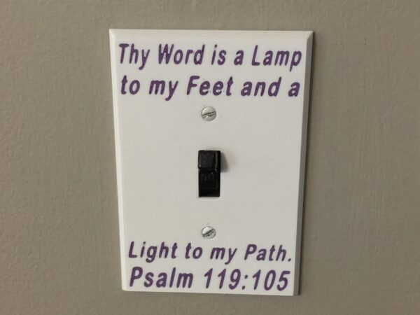 Customized Verse Light Switch cover