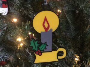 Christmas Candle Ornament