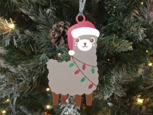 Christmas Llama Ornament