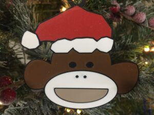 Christmas Monkey Ornament