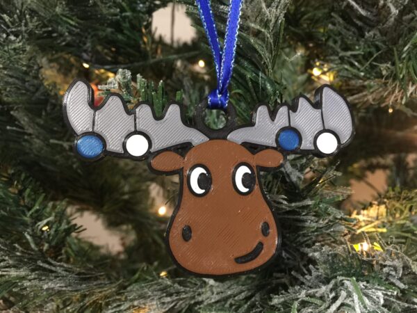 Christmas Moose Ornament