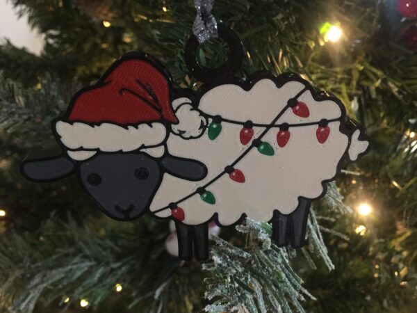 Christmas Sheep Ornament