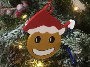 Christmas Smiley Ornament