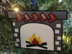 Fireplace Stockings Ornament
