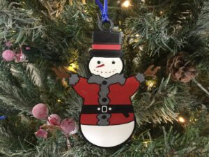 Santa Frosty Ornament