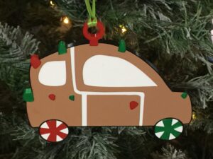 Gingerbread Car Ornament