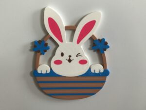 Bunny in Basket Magnet