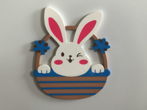 Bunny in Basket Magnet